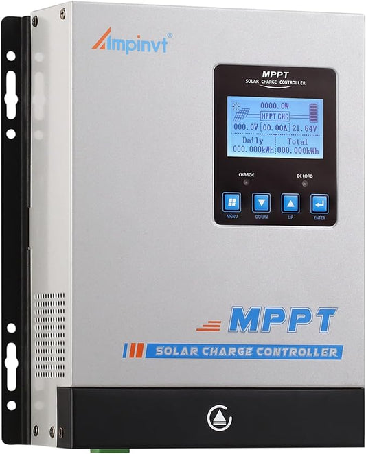 MPPT Solar Charge Controller 60A 12V 24V 36V 48V Battery System Auto,Max Input 150V PV Solar Panel Regulator for AGM Sealed Gel Flooded Lithium Battery